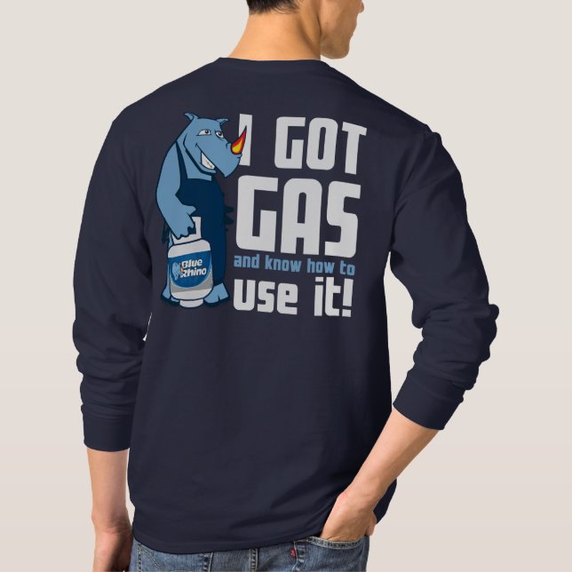 Blue Rhino ’I Har Gas’ Manar Långärmad T Shirt (Baksida)