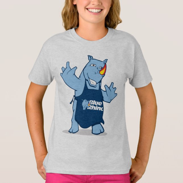 Blue Rhino "Rhino" Girls" T Shirt (Framsida)