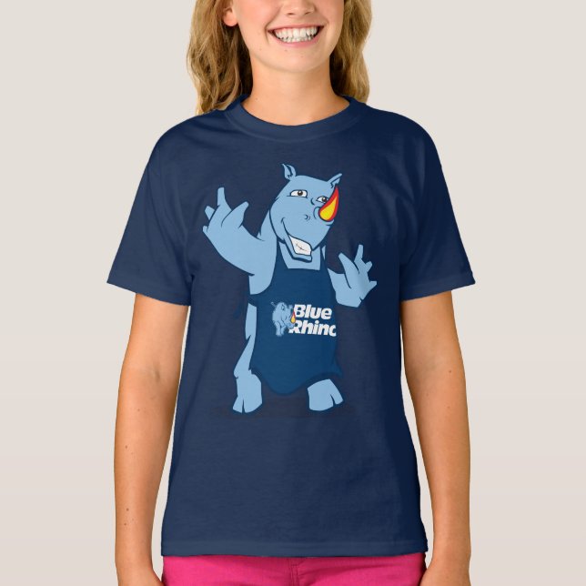 Blue Rhino "Rhino" Girls" T Shirt (Framsida)