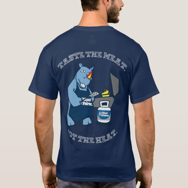Blue Rhino "Taste Kött" Manarna T Shirt (Baksida)