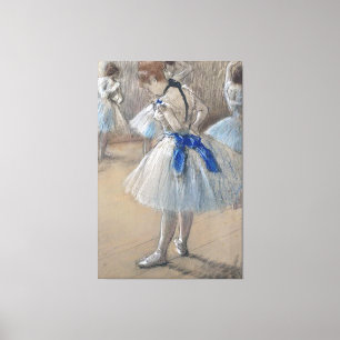 Blue Ribbon Dancer Edgar Degas Canvastryck