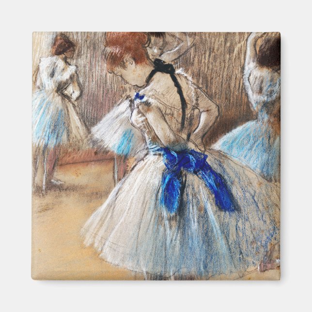 Blue Ribbon Dancer, Edgar Degas Magnet (Framsidan)