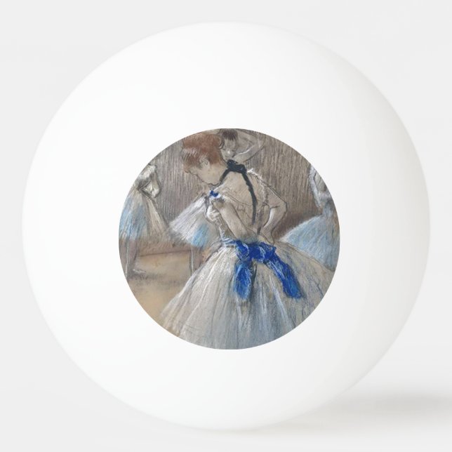 Blue Ribbon Dancer Edgar Degas Pingisboll (Framsidan)