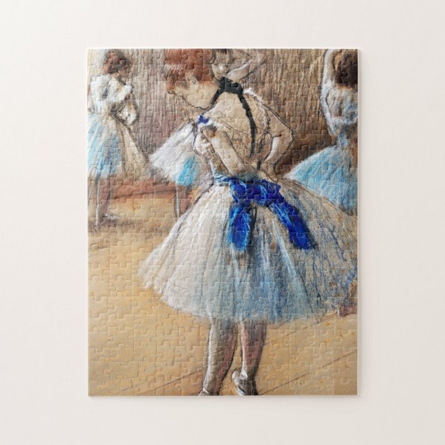 Blue Ribbon Dancer, Edgar Degas Pussel (Vertikal)