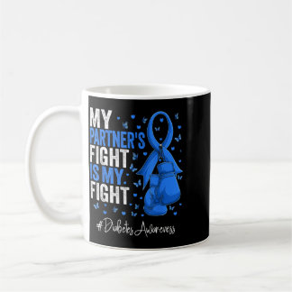 Blue Ribbon Partner Diabetes Medvetenhet Kaffemugg