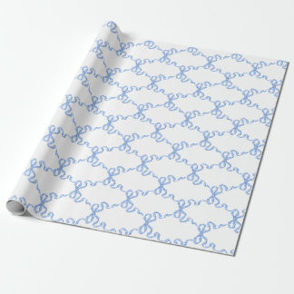 Blue Ribbon Trellis Presentpapper