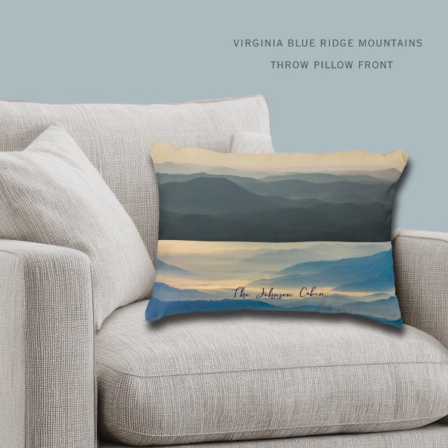 Blue Ridge Dusk to Dawn Virginia Accentkudde Prydnadskudde (Skapare uppladdad)