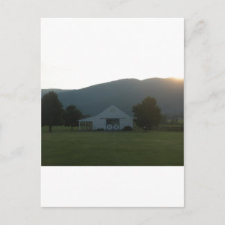 Blue Ridge Farm Sunset Vykort
