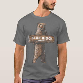 Blue Ridge Georgia GA Growling Bear Vacation Souve T Shirt