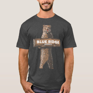 Blue Ridge Georgia GA Growling Bear Vacation Souve T Shirt