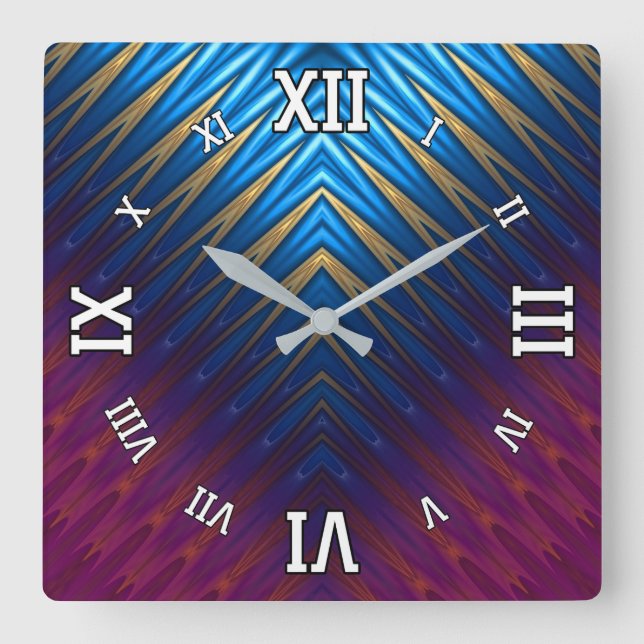 Blue Ridge Guld Fyrkantig Klocka (Framsida)