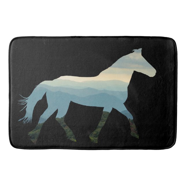 Blue Ridge Horse Bath Mat Badrumsmatta (Framsidan)