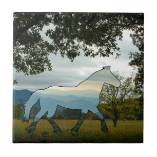 Blue Ridge Horse Kakelplatta