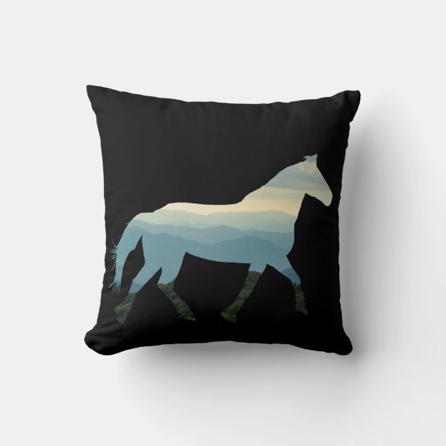 Blue Ridge Horse Kudde (Framsida)