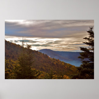 Blue Ridge i Dusk Poster