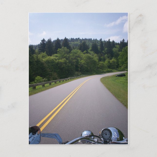 Blue Ridge Motorcykeltur Vykort (Framsida)