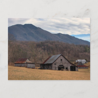 Blue Ridge Mountain Barn Vykort