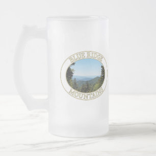 Blue Ridge Mountain i Westerna North Carolina Frostat Ölglas