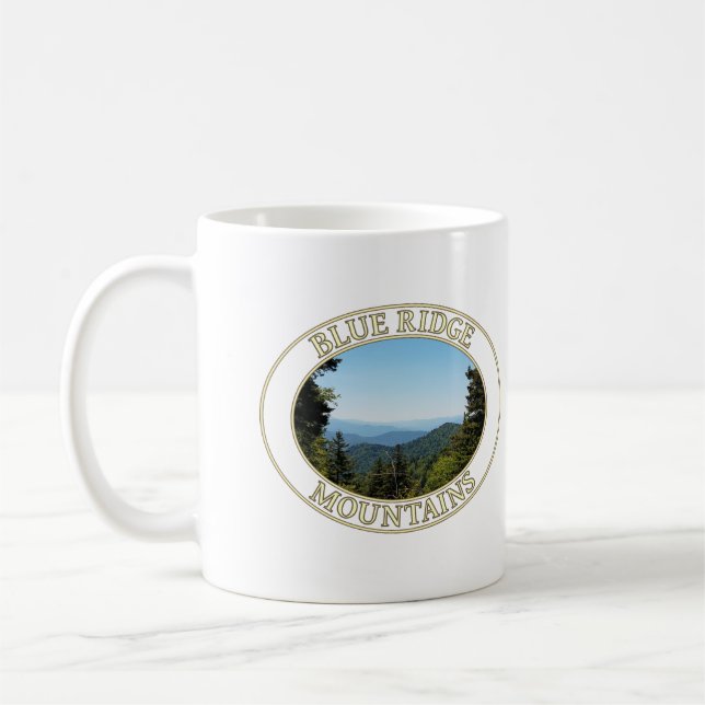 Blue Ridge Mountain i Westerna North Carolina Kaffemugg (Vänster)
