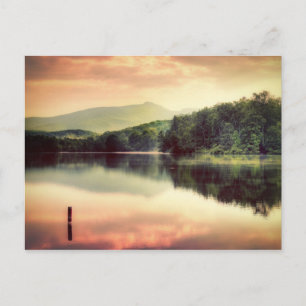 Blue Ridge Mountain Parkway vid Sunset Vykort