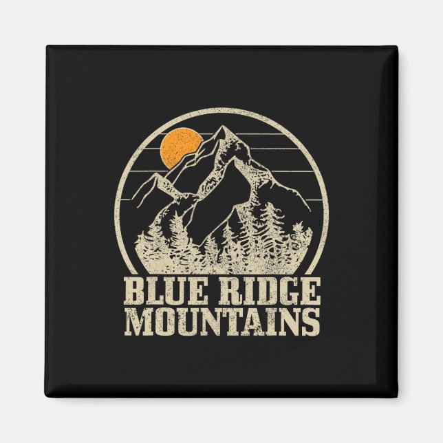 Blue Ridge Mountains Antika Berg Usa Amerika Magnet (Framsidan)