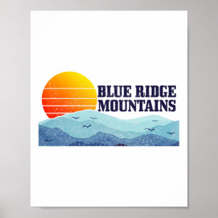 Blue Ridge Mountains Antika Berg Usa Amerika Poster