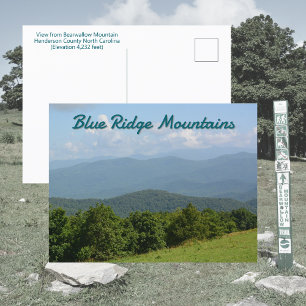 Blue Ridge Mountains - Bearwallow Mountain NC Vykort
