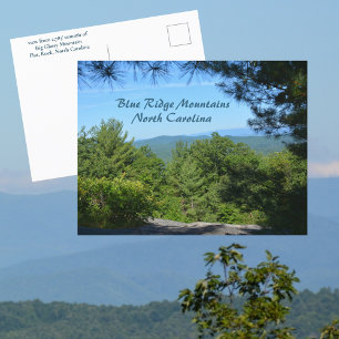 Blue Ridge Mountains Big Glassy Mt North Carolina Vykort