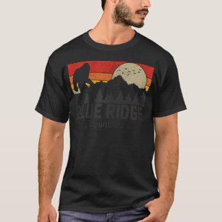 Blue Ridge Mountains Bigfoot Vintage Vandring T Shirt