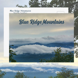 Blue Ridge Mountains Fotografisk North Carolina Vykort
