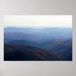 Blue Ridge Mountains in Fall, North Carolina Poster
