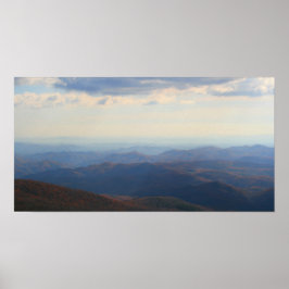 Blue Ridge Mountains in Fall, North Carolina Poster