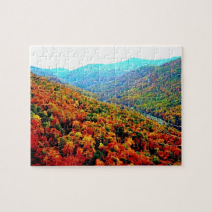 Blue Ridge Mountains landskap Pussel