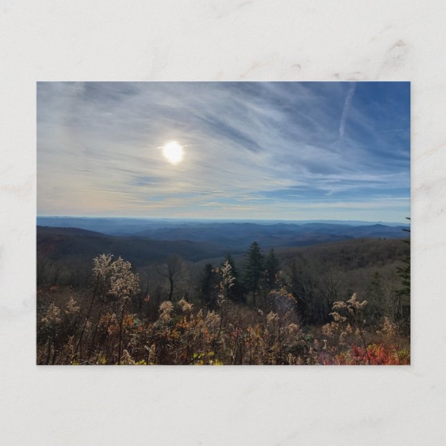 Blue Ridge Mountains Linn Cove Viaduct Vykort (Framsida)