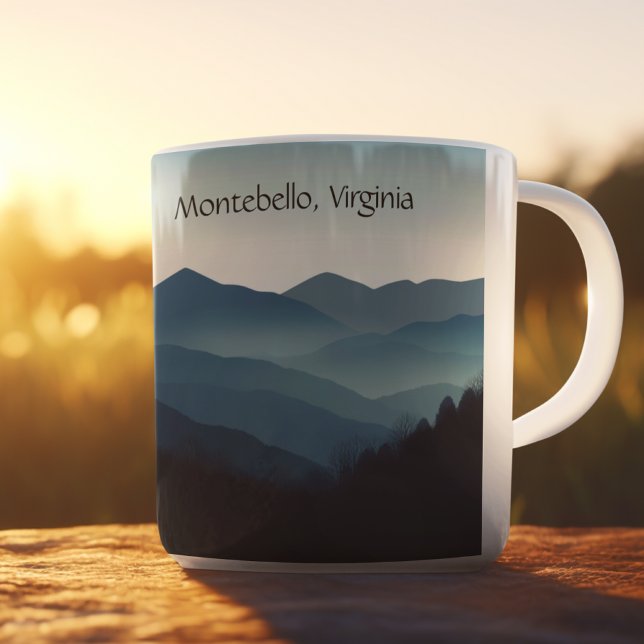 Blue Ridge Mountains, Montebello anpassade Kaffemugg (Skapare uppladdad)