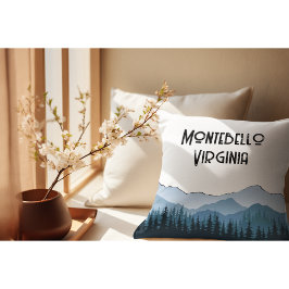Blue Ridge Mountains, Montebello anpassade Kudde