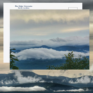 Blue Ridge Mountains North Carolina Fotografisk Vykort