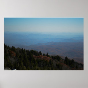 Blue Ridge Mountains North Carolina Nature Photo Poster