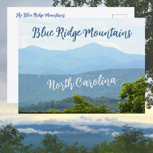 Blue Ridge Mountains North Carolina Photographic Vykort