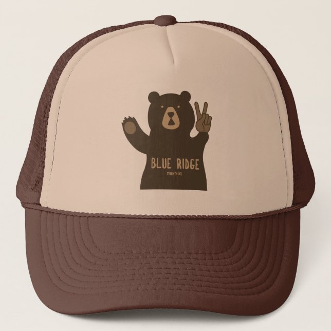 Blue Ridge Mountains Peace Bear Keps (Framsida)