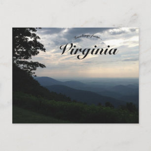 Blue Ridge Mountains Virginia Vykort
