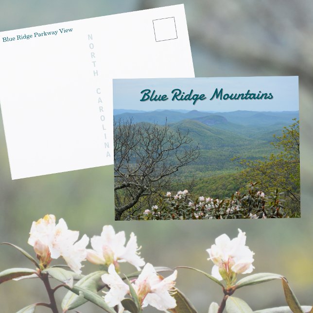 Blue Ridge Parkway Bergutsikt Vy Vykort (Skapare uppladdad)