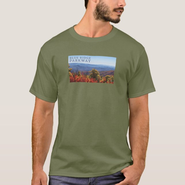 Blue Ridge Parkway BRP T Shirt (Framsida)