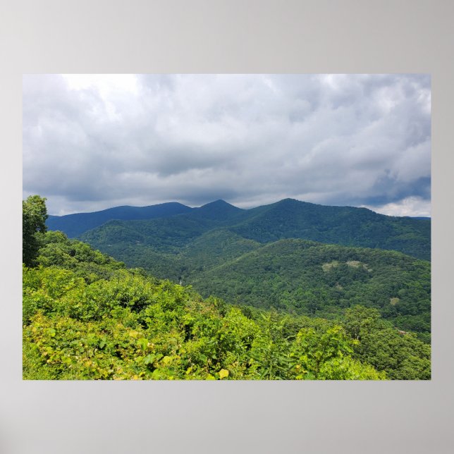 Blue Ridge Parkway Clouds Poster (Framsidan)