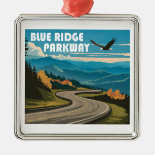 Blue Ridge Parkway Eagle Julgransprydnad Metall