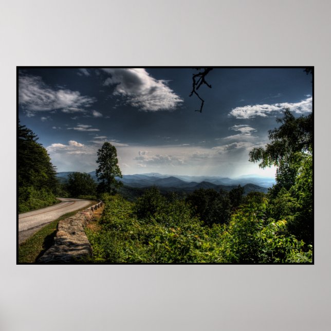 Blue Ridge Parkway HDR Poster (Framsidan)