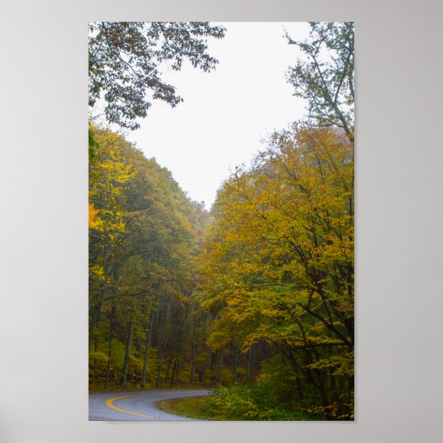 Blue Ridge Parkway in Fall, Virginia Poster (Framsidan)