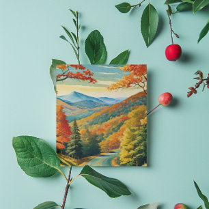 Blue Ridge Parkway Julkort