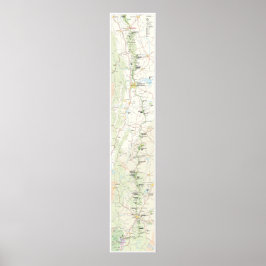 Blue Ridge Parkway karta poster