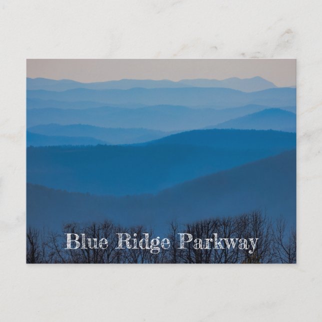 Blue Ridge Parkway Lagrar Vykort (Framsida)